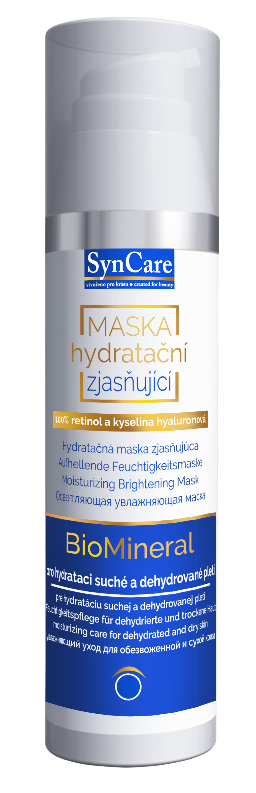 SLEVA SynCare Hydratační maska zjasňující se 100% retinolem & kyselinou hyaluronovou